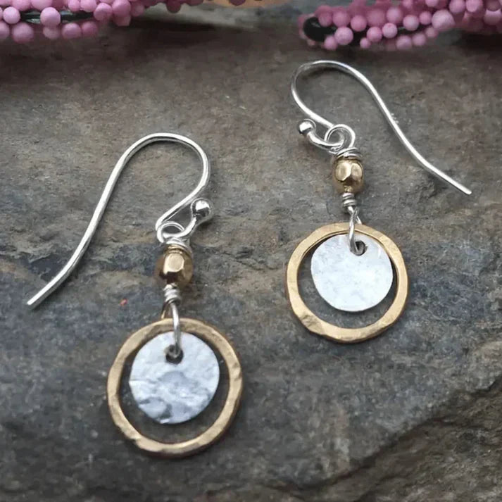 Gold and Silver Vintage Earrings