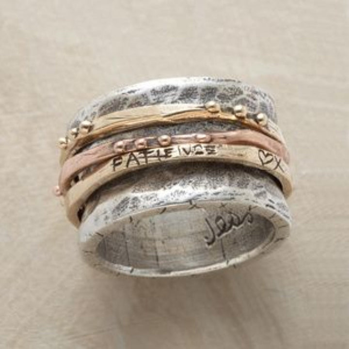 Rose Gold and Silver Vintage Ring