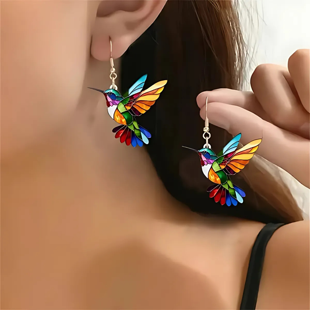 Limited Time: Stunning Hummingbird Necklace with Bonus Earrings