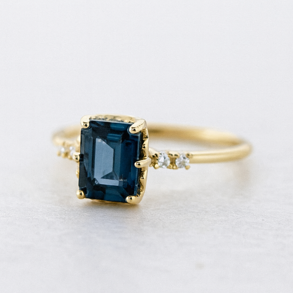 Sapphire Sparkle Vintage Ring