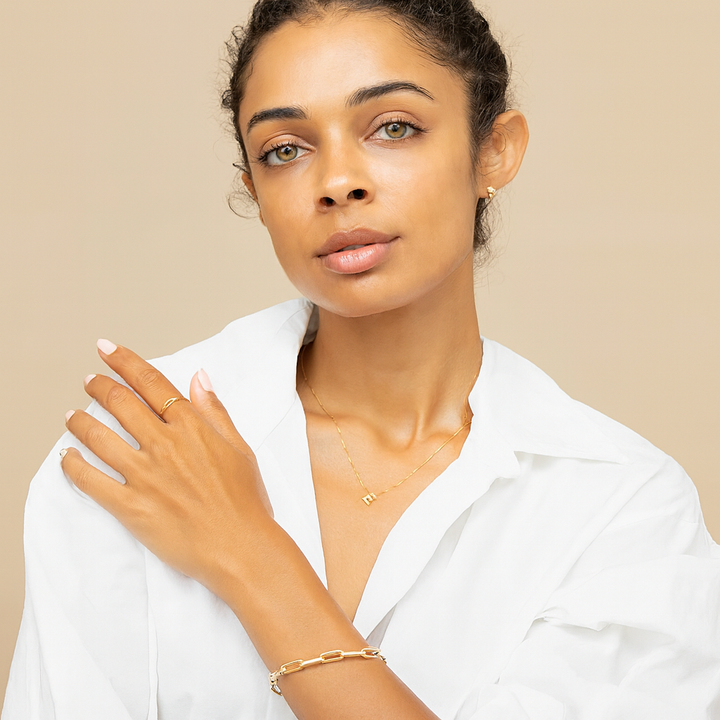Personalized Gold Initial Necklace