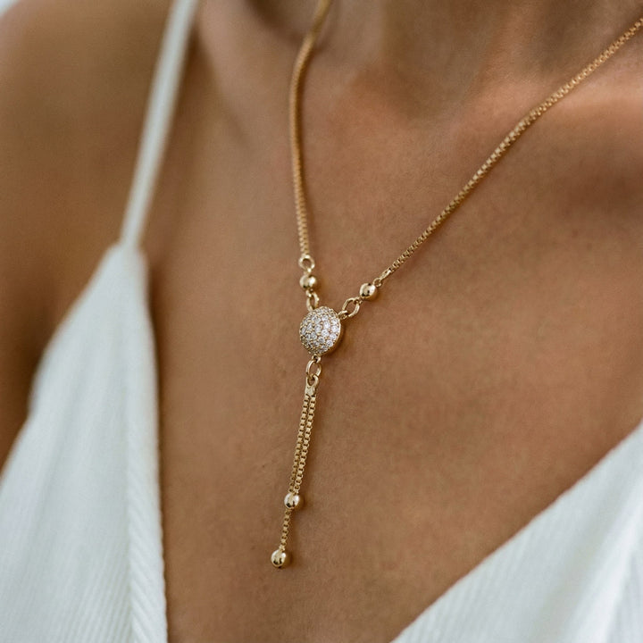 Vintage Gold Crystal Choker