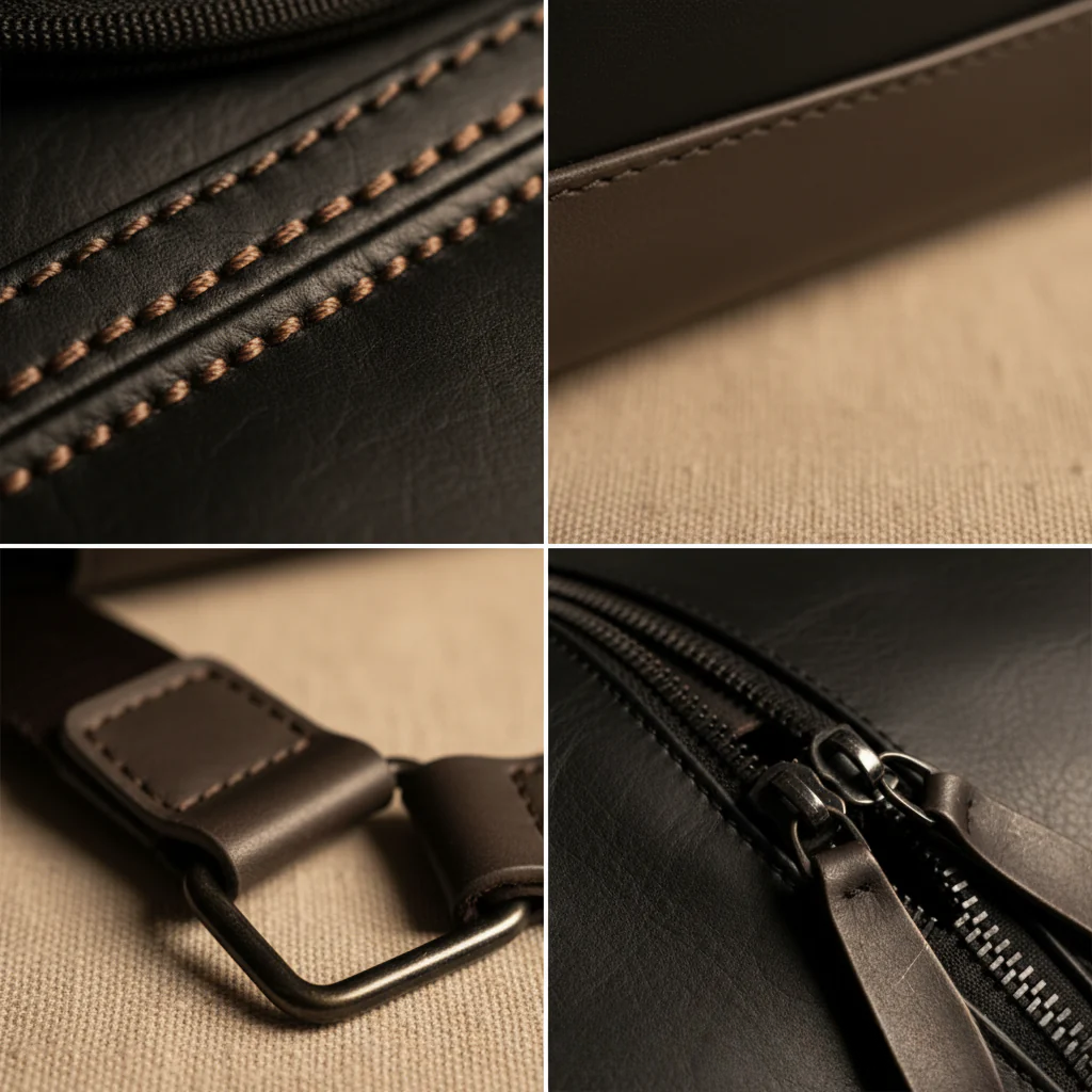 Oskar Leather Travel Bag