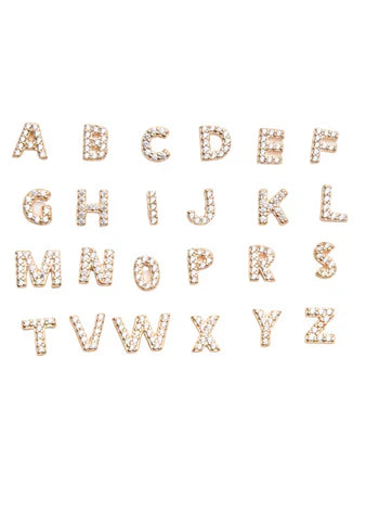Personalized Gold Initial Earrings