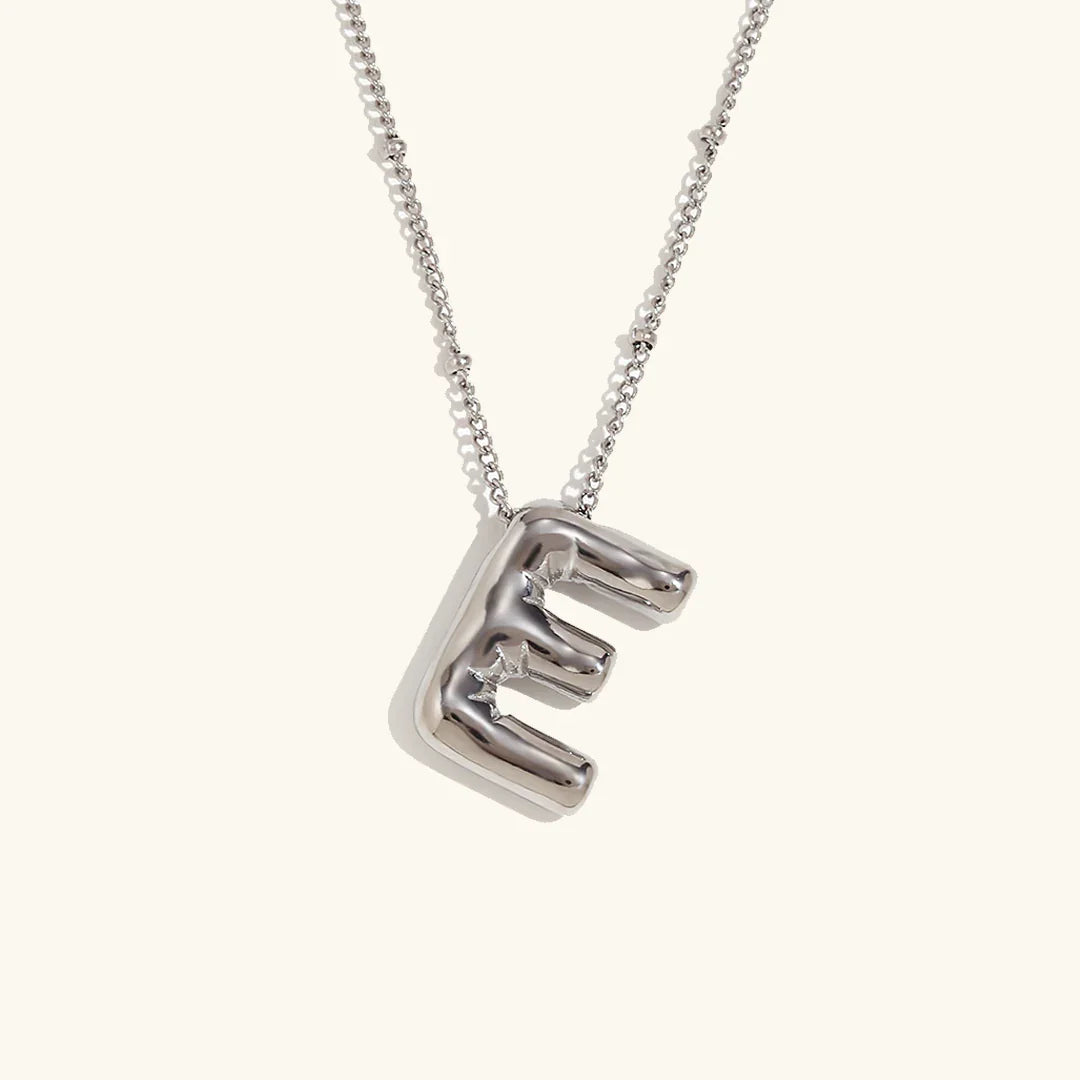 Balloon Initial Gold Necklace