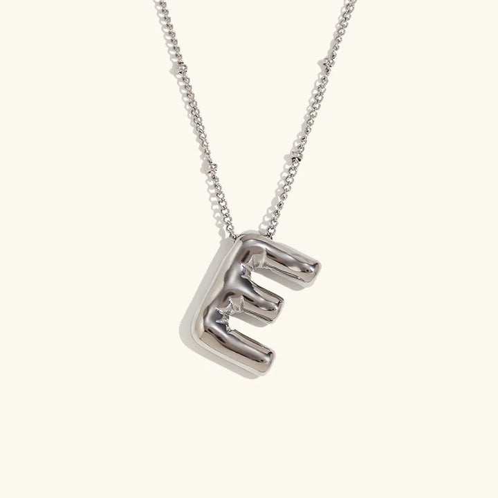 Balloon Initial Gold Necklace