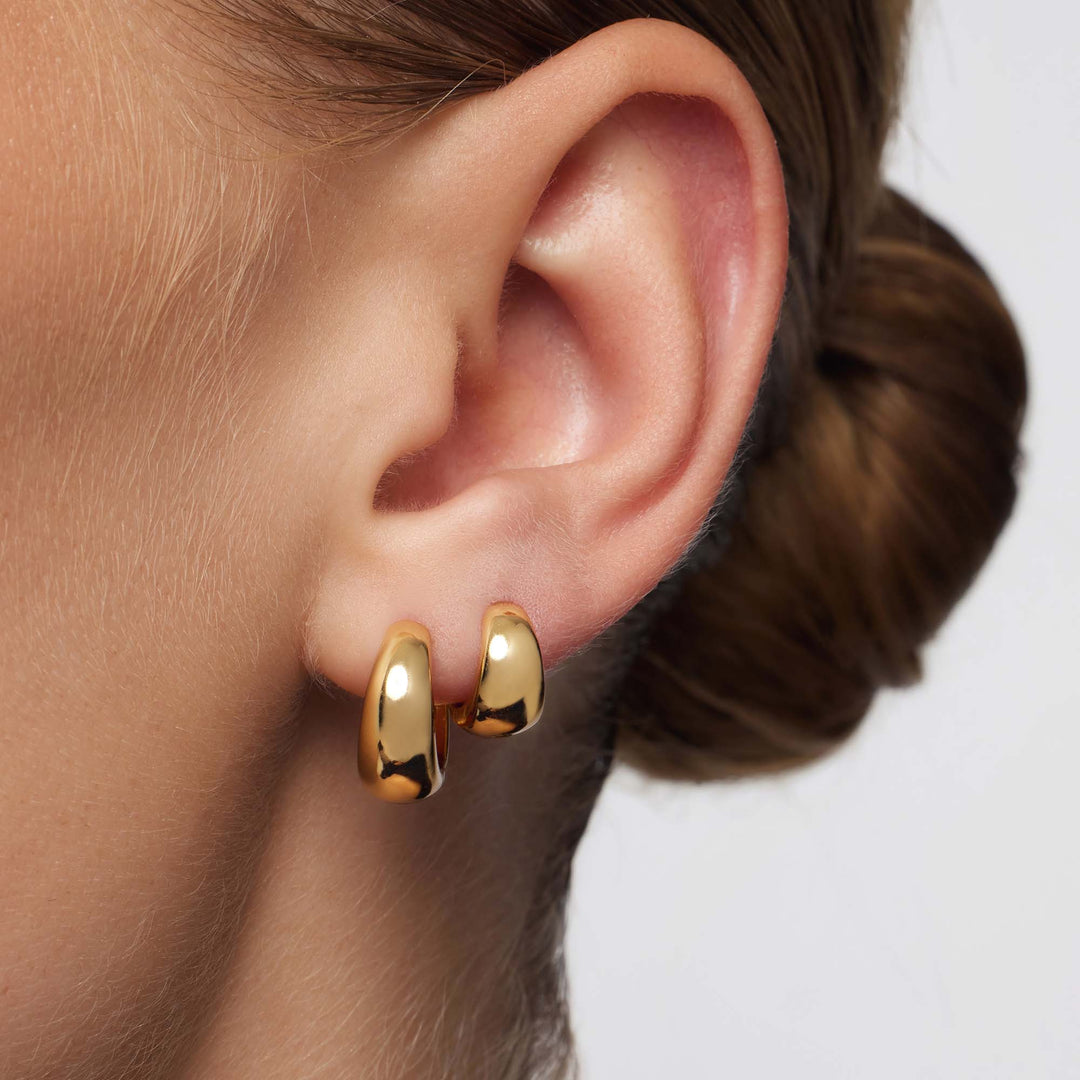 Gold Lumière Hoop Earrings