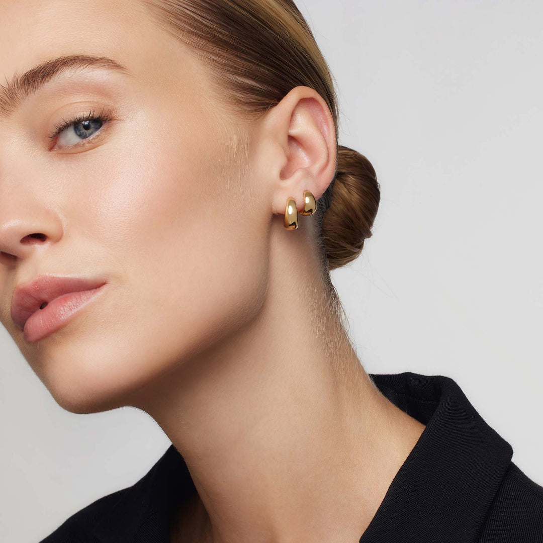 Gold Lumière Hoop Earrings