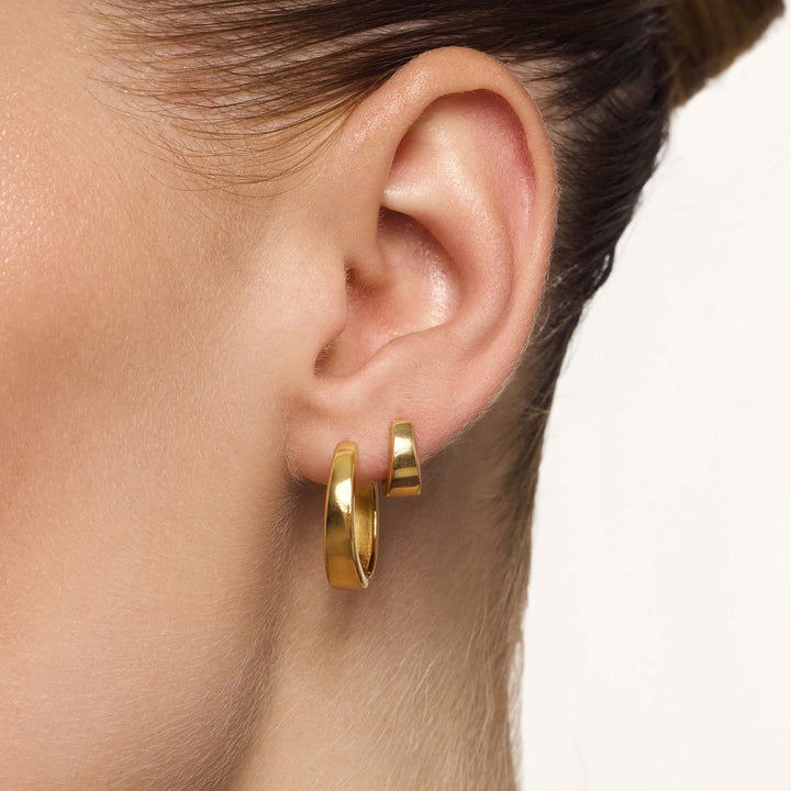 Gia Gold Hoop Earrings