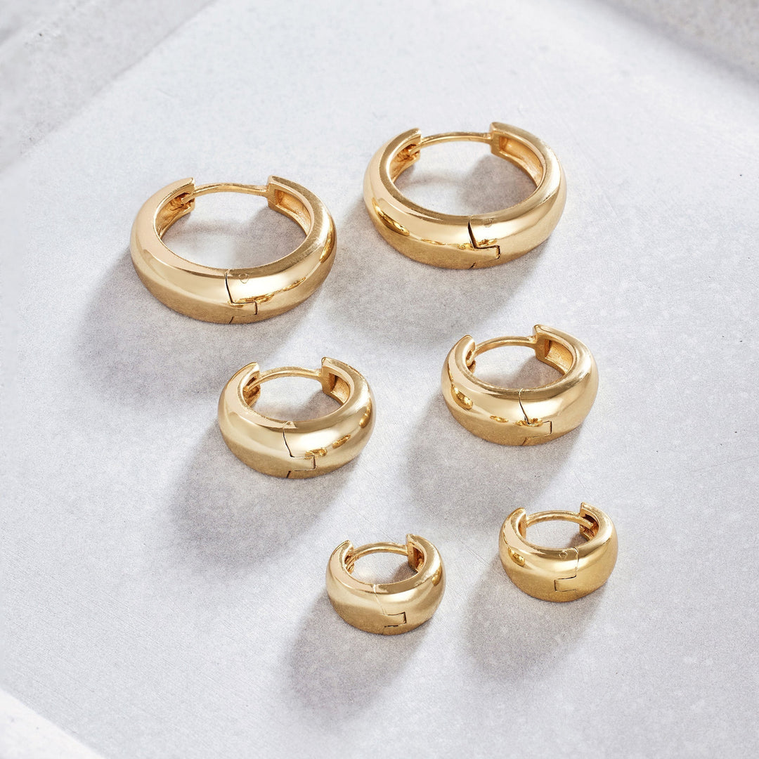 Gold Lumière Hoop Earrings