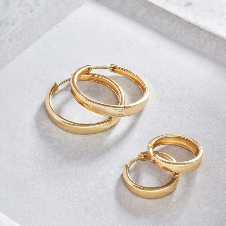 Gia Gold Hoop Earrings