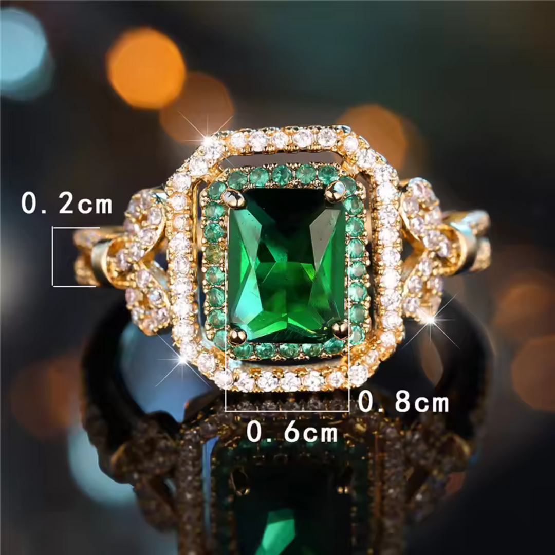 Celestial Emerald Ring