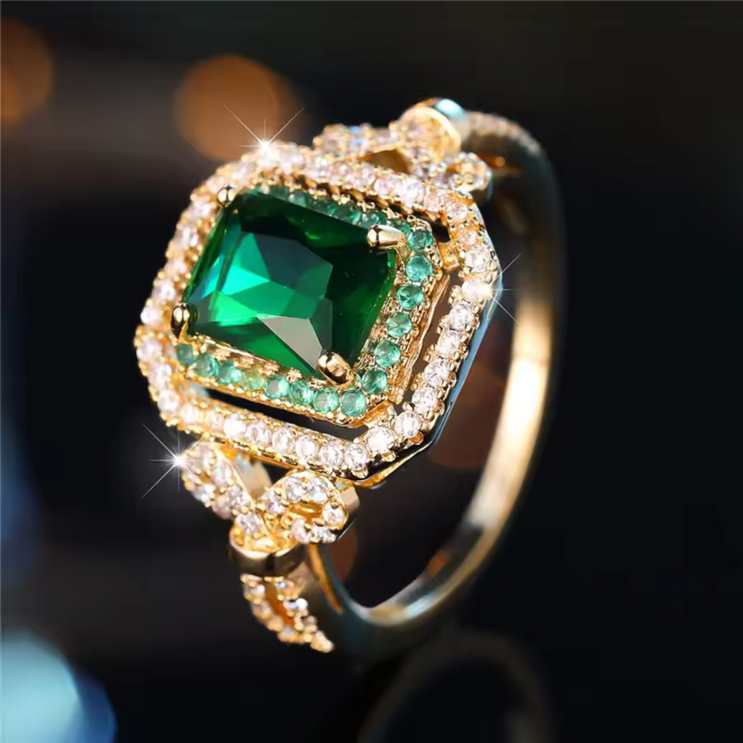 Celestial Emerald Ring