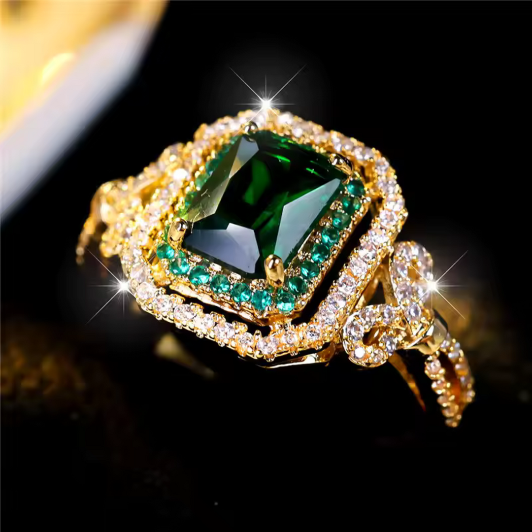 Celestial Emerald Ring