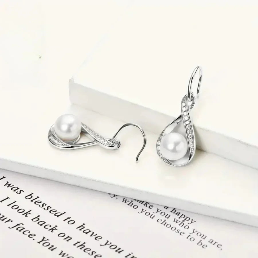 Elegant Gold Pearl Earrings