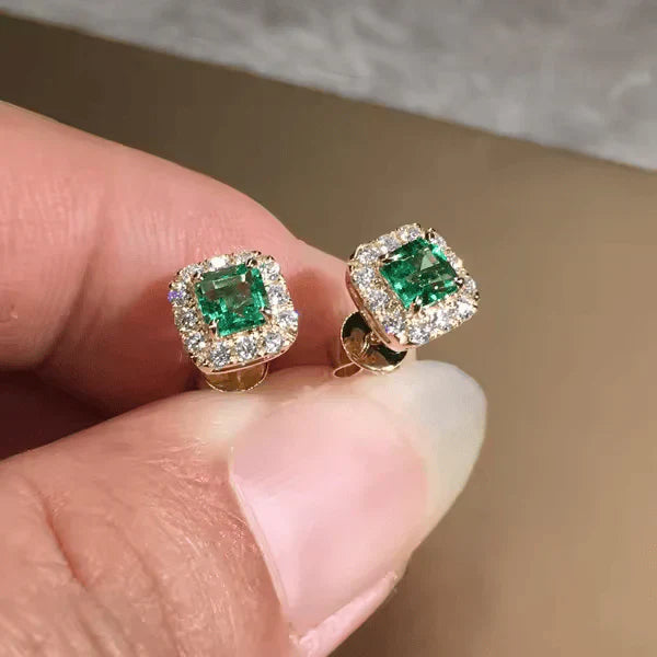 Chic Gold Camellia Earrings