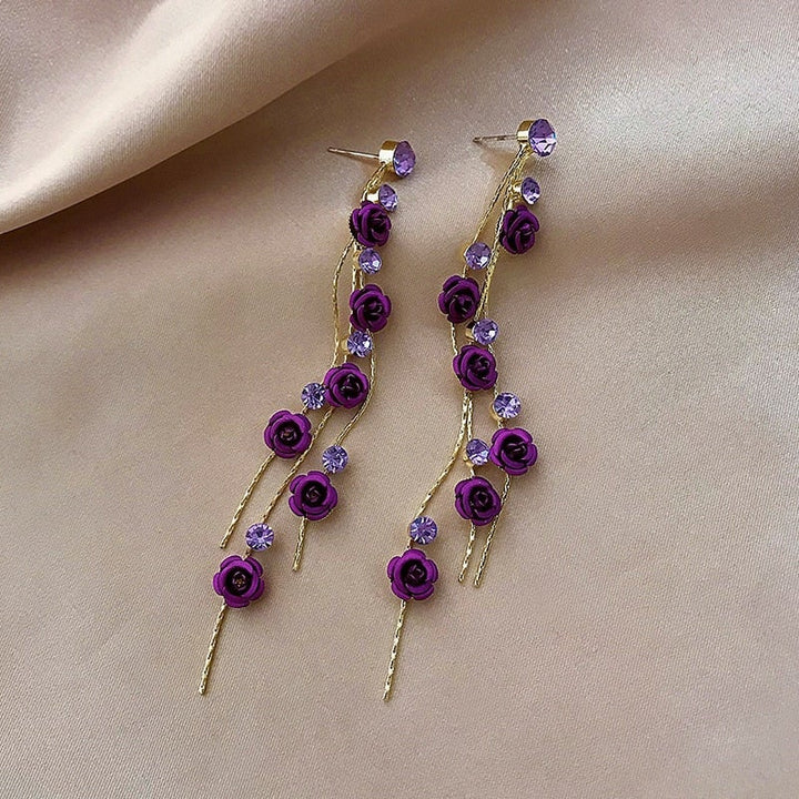 Rose Petal Cascade Earrings
