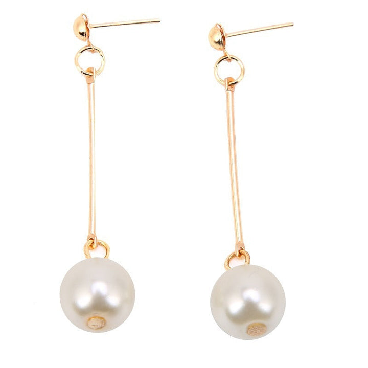 Handmade Fabric Pearl Luxury Drop Earrings