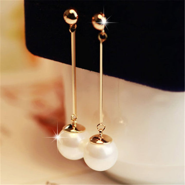 Luxury Hand-Set Pearl Dangle Earrings
