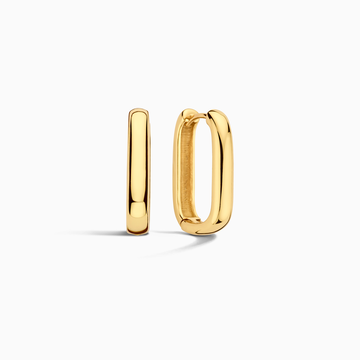 Gold Hoop Icon Earrings