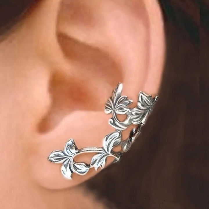 Vintage Floral Clip Earrings