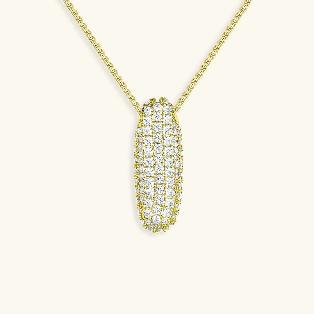 Initial Bubble Diamond Necklace