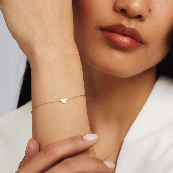 Oriana Gold Heart Bracelet