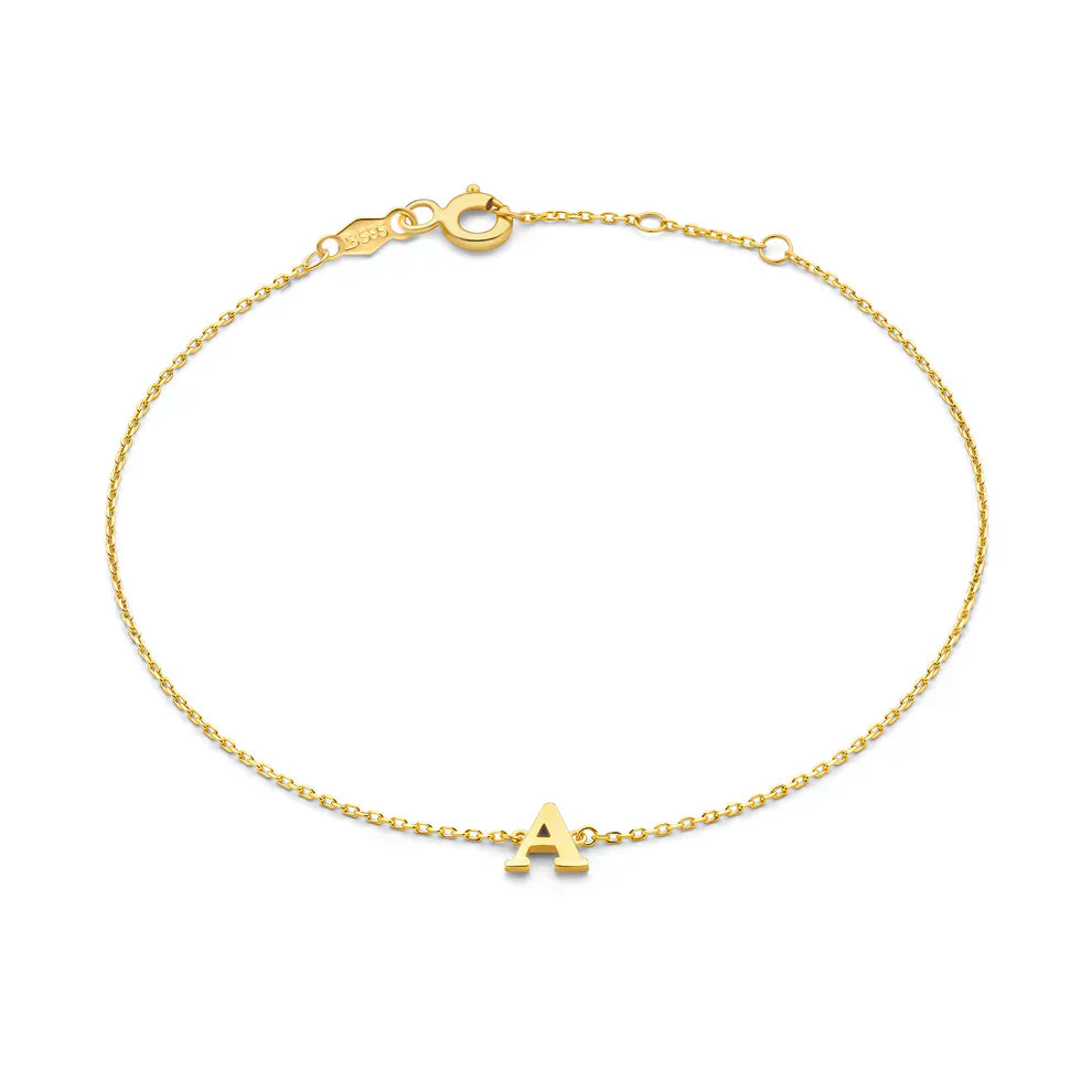Gold Initial Bracelet by Vita Signa