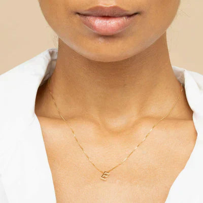 Gold Initial Love Necklace