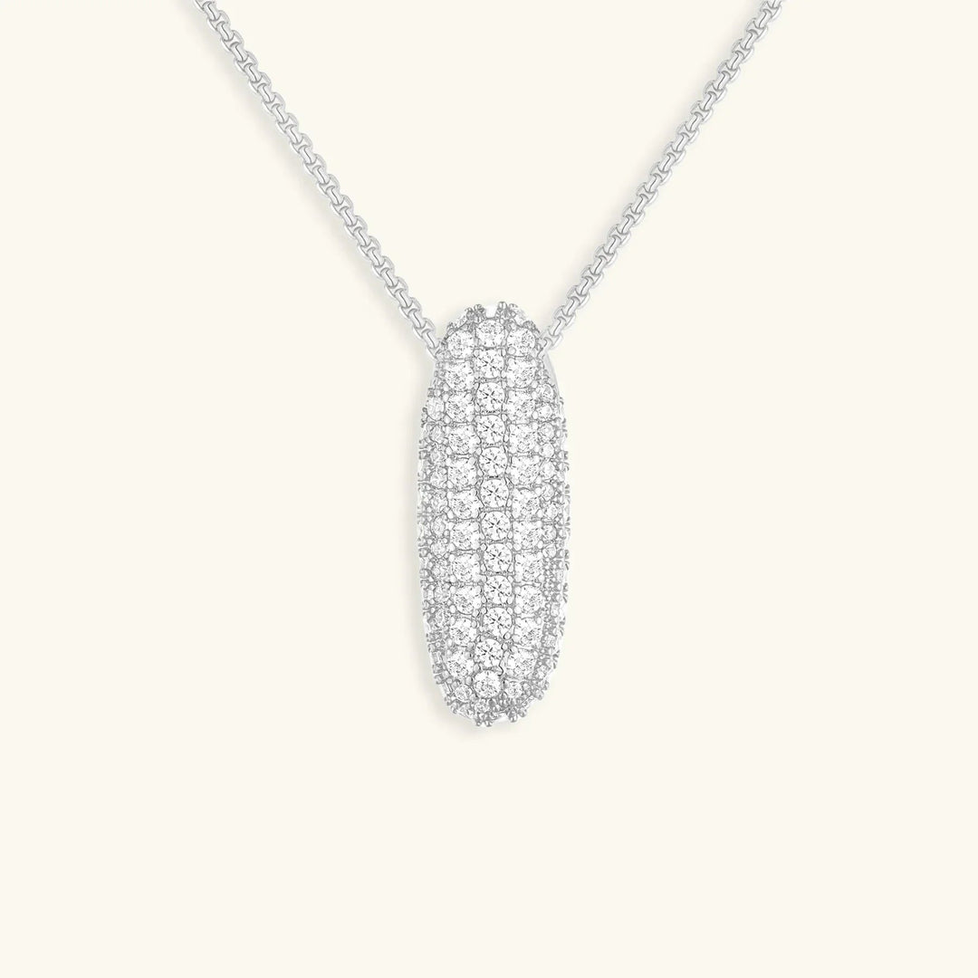 Initial Bubble Diamond Necklace
