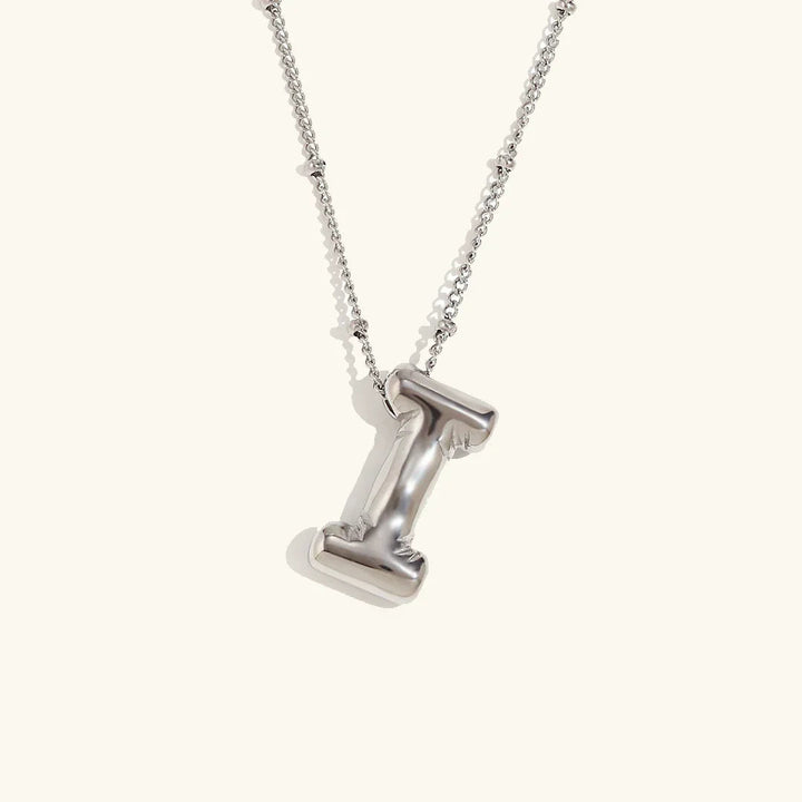 Balloon Initial Gold Necklace