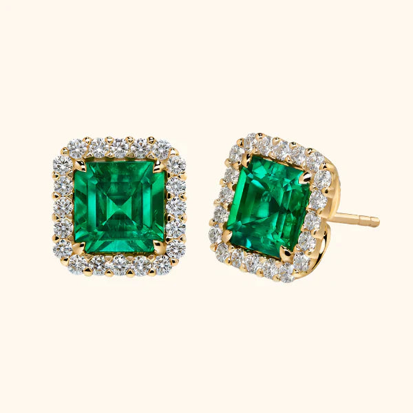 Chic Gold Camellia Earrings