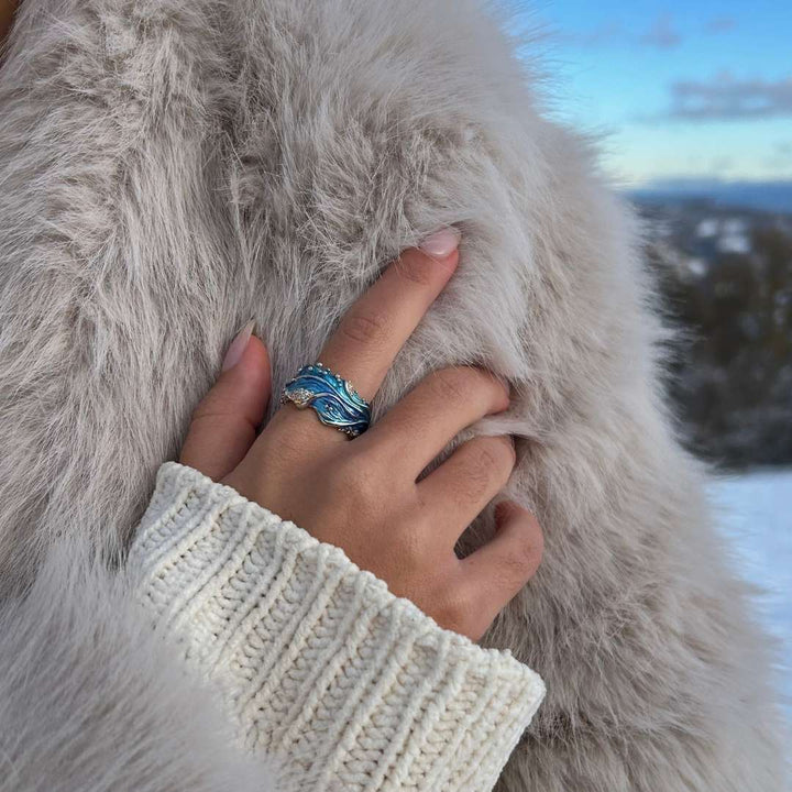 Adjustable Ancient Wave Ring