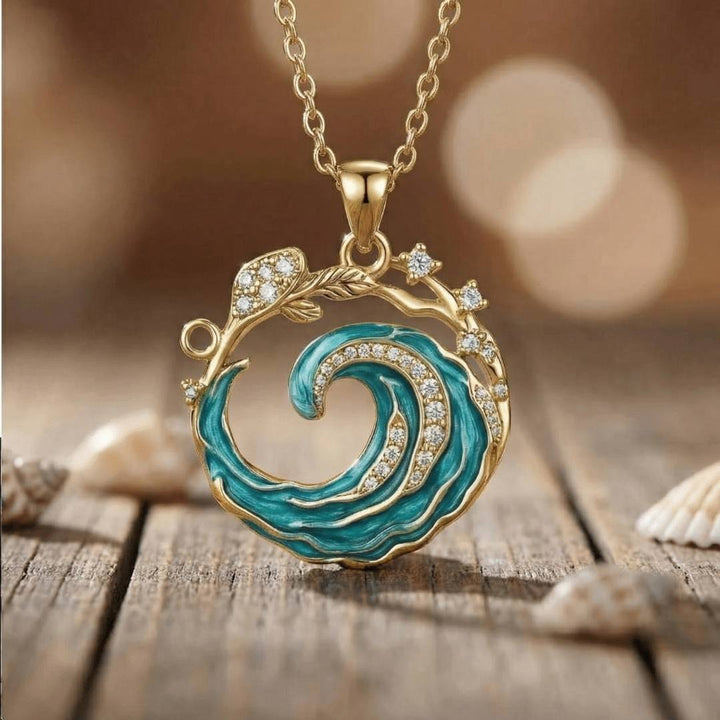 Elegant Ocean Promise Necklace
