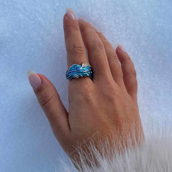 Adjustable Ancient Wave Ring