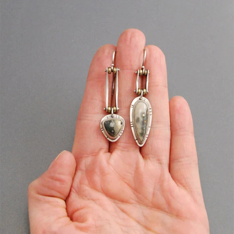 Edgy Mechanical Long Earrings