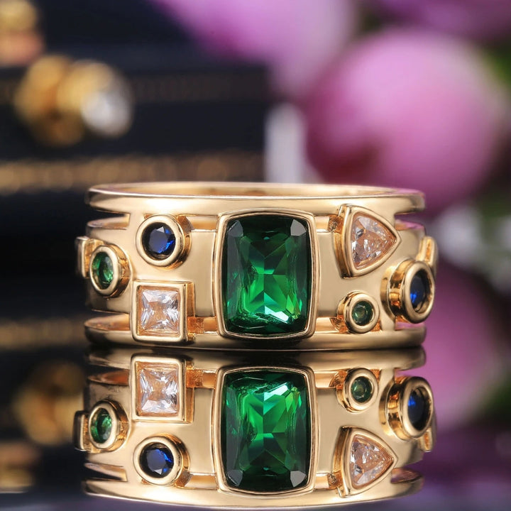Colorful Crystal Ring