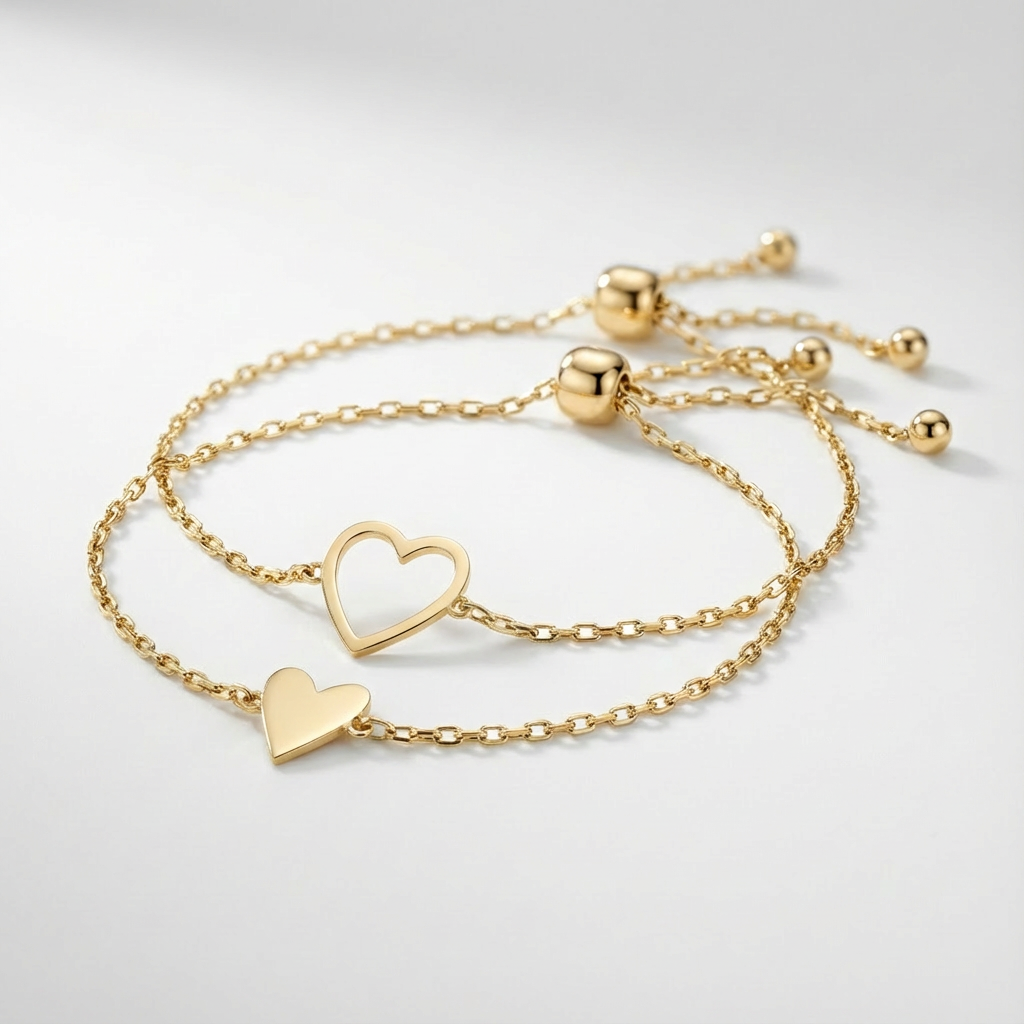 Love Matching Hearts Bracelet
