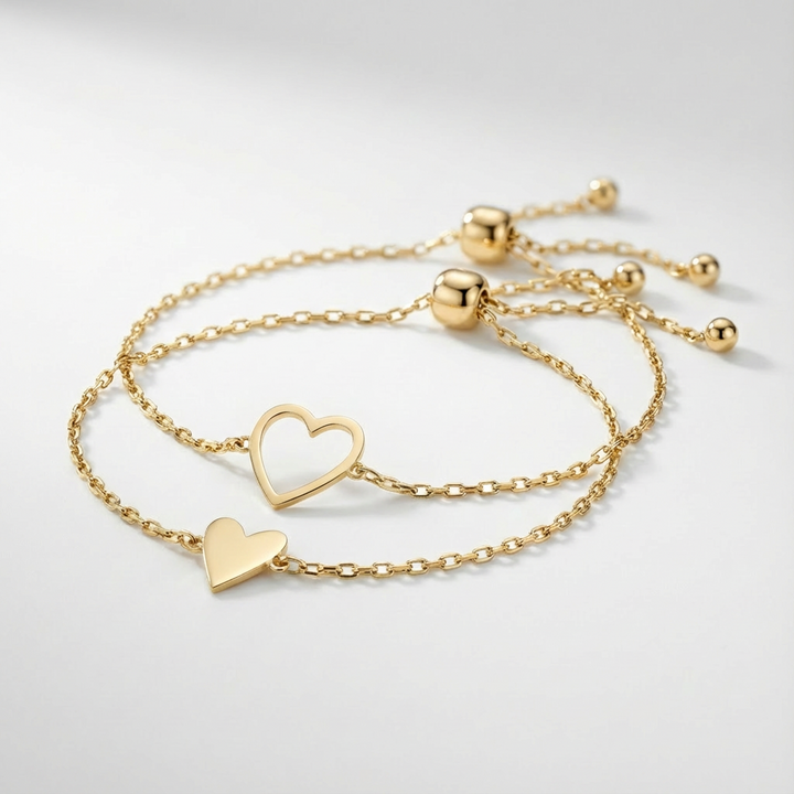 Love Matching Hearts Bracelet