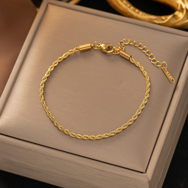 Gold Braided Bracelet