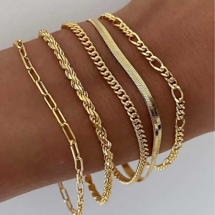 Gold Valentina Bracelet Set