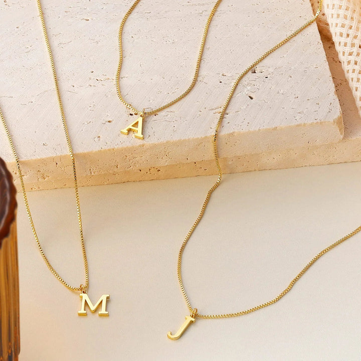 Gold Initial Necklace