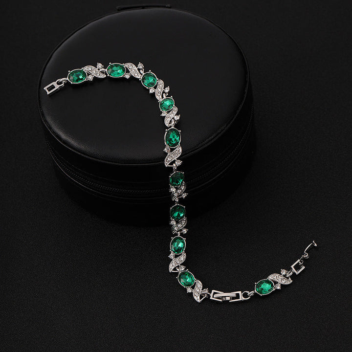 Emerald Jade Bracelet" can be rewritten as "Elegant Emerald Jade Bracelet.