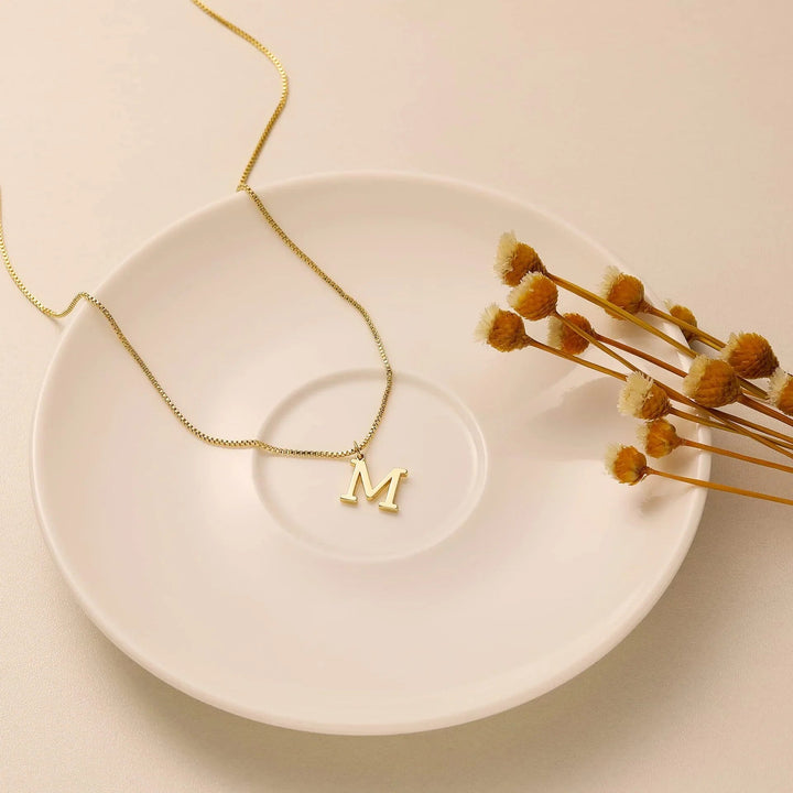 Gold Initial Necklace