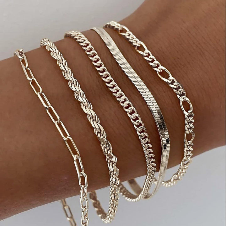 Elegant Gold Bracelet Set