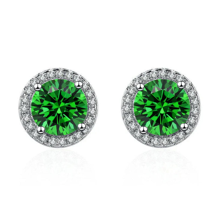 Lucia Emerald & Gold Earrings