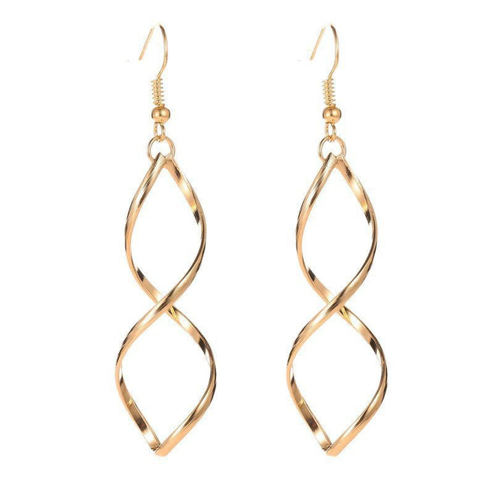 Gold Spiral Earrings
