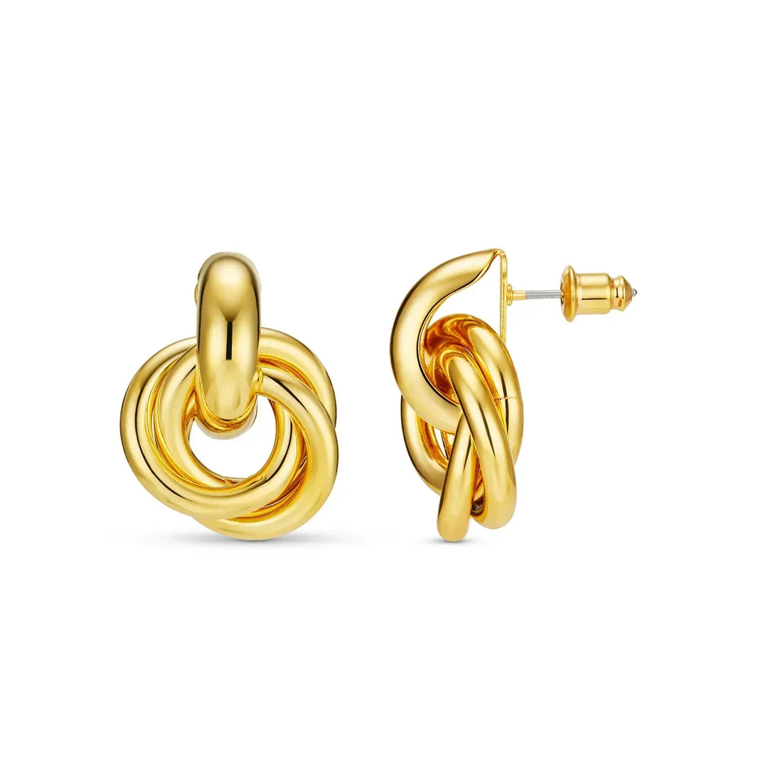Gold Intertwined Earrings