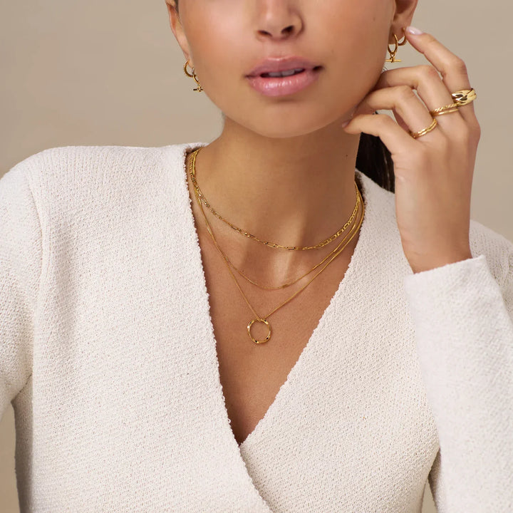 Gold Three-Twist Necklace