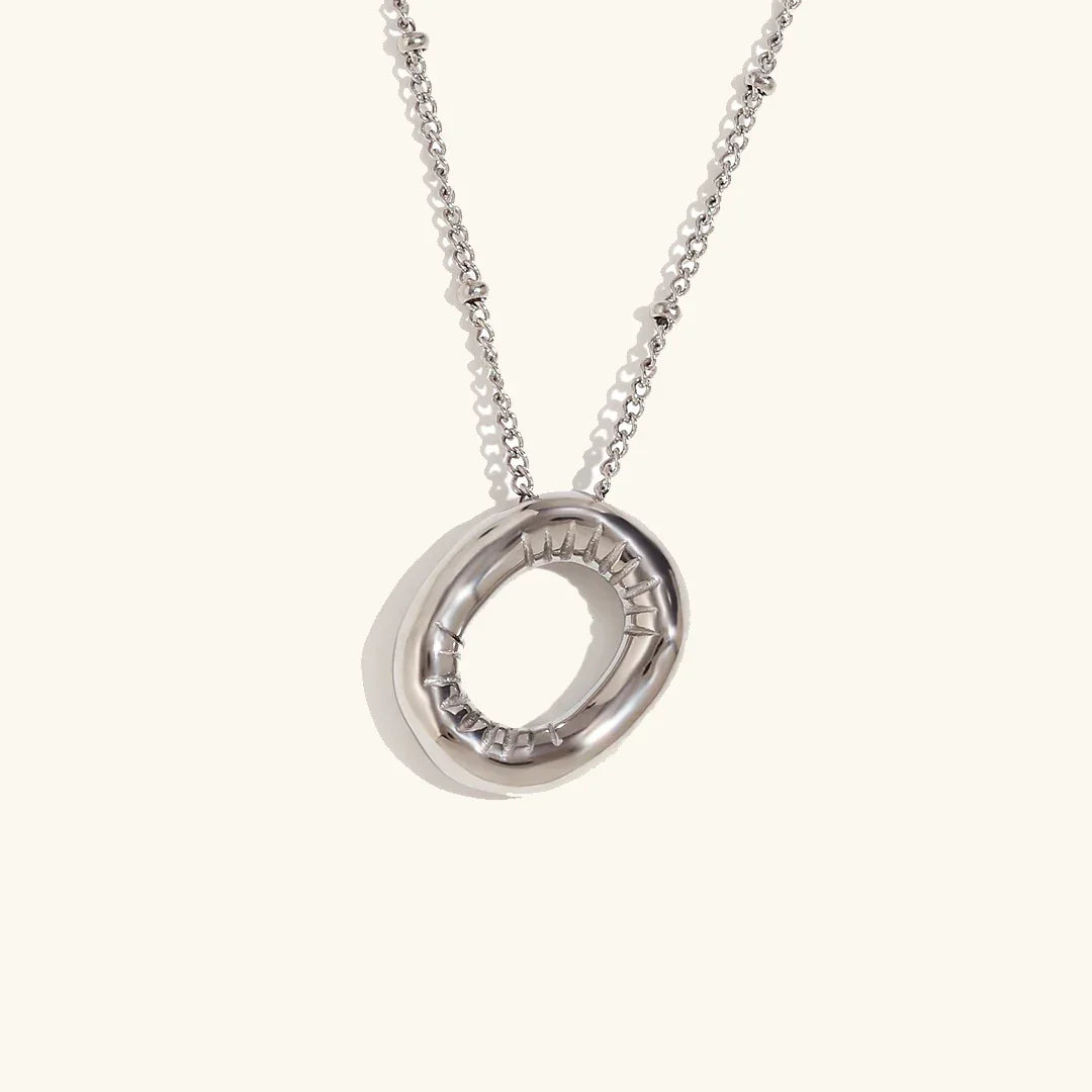 Balloon Initial Gold Necklace